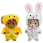 Sylvanian Families Chick &amp; Bunny Dressing Up Set ドール 人形 フィギュア