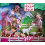 Barbie(バービー) Li'l Zoo Pals Gift Set (ギフトセット) w Barbie(バービー), Kelly &amp; Stacie Dolls (1