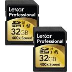 LEXAR MEDIA Lexar SDHC UHS-Iカード 32GB class10(400倍速 60MB/秒)海外パッケージ 2パック