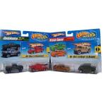 Hot Wheels (ホットウィール) Color Shifters 4 PACK - Undercover (Mega-Duty and Invader) and Rescue