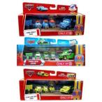 The World of Cars Piston Cup Nights Racing Crew Set including Team Dinoco, Team HTB and Team Leak