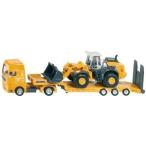 Low loader with Four Wheel Loader ミニカー ミニチュア 模型 プレイセット自動車 ダイキャスト