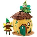 HearthSong Woodland Fairy Acorn Home and Fairy Dolls Set ドール 人形 フィギュア