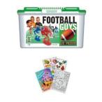Kaskey Kids 5204 Football Guys Red &amp; Blue with Field and Coloring Book