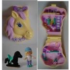 Bluebird Polly Pocket - Pet Parade Collection - Pony Ridin' Compact 1994