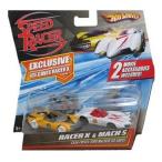 Speed Racer 1:64 Hot Wheels (ホットウィール) Car 2-Pack Racer X &amp; Mach 5 ミニカー ミニチュア 模型