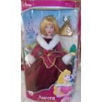 DISNEY PRINCESS AURORA PORCELAIN KEEPSAKE DOLL " HOLIDAY EDITION" ドール 人形 フィギュア