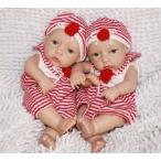 Reborn Doll Lifelike Baby Children Doll Boy Fred and Girl Barbara 11 Inch ドール 人形 フィギュア