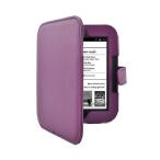 Magnetic Leather Cover Case for NOOK Simple Touch and NOOK Simple Touch with GlowLight (Purple)
