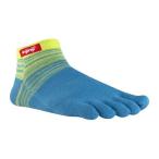 injinji Sport Original Weight Micro Coolmax Socks Medium Neon Yellow Aqu