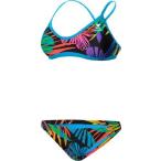 TYR SPORT Women's Safari Crossfit Workout Bikini Blue Medium