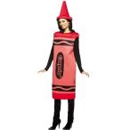クレオラ Crayola クレヨン Red 大人用コスチューム (S/M)/コスチューム/ハロウィン ...