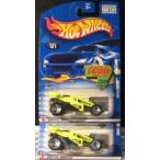 Hot Wheels (ホットウィール) 2002 Shock Factor 121 NEON Green WHEEL VARIATIONS ミニカー ダイキャス