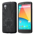 Cruzerlite Bugdroid Circuit Case for LG Nexus 5 - Retail Packaging - Black