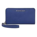 Michael Kors (マイケルコース) ラージ ジップ ウォレット 長財布　iPhone 5/5S (Blue)