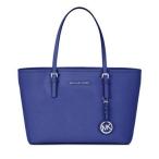Michael Kors (マイケルコース) ジェットセット トラベルトートバッグ 11inch MacBook Pro (Blue)