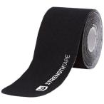 StrengthTape Kinesiology Tape - 16.4'(5m) Roll with 10" Precut Strips - Black