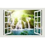 ショッピングウォールステッカー ウォールステッカー 窓 おしゃれ 植物 森 シール 背景 お風呂 トリックアート インテリア 壁紙 ステッカー 森林 トイレ かわいい 山 滝 川 湖 山林 自然 vr02213