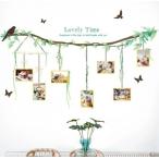 ウォールステッカー 植物 おしゃれ 木 北欧 鳥 蝶 フォト 写真 フレーム カフェ モダン ウォールシール 壁紙 キッチン かわいい トイレ 枠 高級感 vr02313