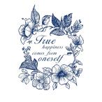 ウォールステッカー おしゃれ 花 リース 植物 ハイビスカス 南国 ネイビー 紺色 リーフ リース カフェ 文字 背景 壁紙 シール 英文 キッチン トイレ 丸 円