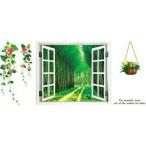 ウォールステッカー 窓 おしゃれ 植物 