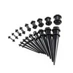 DFsucces повышение контейнер 18 шт. комплект двойной flair уголок повышение для мужчин и женщин 9 размер комплект (14G/1.6mm-00G/10mm) повышение серьги 