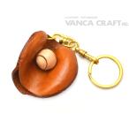 本革製キーホルダー キャッチャーミット/バンカクラフト 革物語/VANCA CRAFT/レザー/手作り/雑貨/革小物/革製品/日本製/野球部/野球チーム/野球グッズ/名入れ可