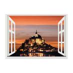 昭プラ お風呂のポスター 世界遺産 モンサンミシェル 8100444