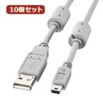 10¸Ä¥»¥Ã¥È ¥µ¥ó¥ï¥µ¥×¥é¥¤ ¥ß¥ËUSB¥±¡¼¥Ö¥ë(1.0m) KU-AMB510X10