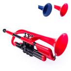 pInstruments プラスチック製管楽器 Bb コルネット pCornet 軽量&高耐久ABS製 バイオコート抗菌 PCORNET1R レッド (マウスピース/キャリーバッグ付属)