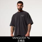 VANQUISH FITNESS 正規品 メンズ ヴァンキッシュ フィットネス Washedモデル オーバーサイズ Tシャツ VQ 筋トレ トレーニングウェア フィジーク ボディビル