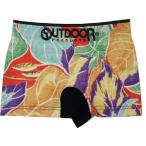 outdoor ボクサーパンツ アロハ 花 成型 ストレッチ まえとじ OUTDOOR アウトドアボクサーパンツ