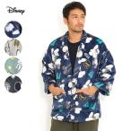 男性用 ミッキーマウス フリース 半天 あったか パジャマ はんてん メンズ 半纏 暖か 防寒 あったかグッズ ルームウエア