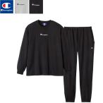 冬 チャンピオン メンズ パジャマ 裏起毛 あったか スウェット上下セットアップ スウェットパジャマ ルームウエアトレーナー スウェットパンツ