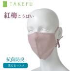 竹布 マスク TAKEFU うるおいマスク 布マスク 紅梅 こうばい