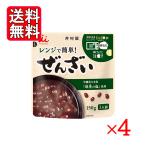 井村屋 レンジで簡単ぜんざい 150g 4袋セット 備蓄 お菓子 スイーツ