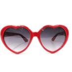 【並行輸入品】面白サングラス UVカット ハートサングラス レッド _