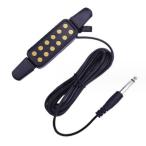 アコースティックギターをエレアコに! 穴開け加工不要 ギターピックアップ _.