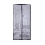 マグネット式 網戸カーテン 《ブラック》 《90×210cm》