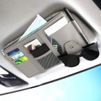 ショッピングサンバイザー 【並行輸入品】車用 サンバイザーポケット グレー サングラスホルダー スマホ 小物 眼鏡 ホルダー 収納  車用 車内 _.
