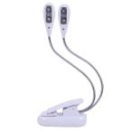 【並行輸入品】クリップ型 LEDスタンドライト ホワイト クリップライト LEDライト 4段階調整 読書灯 作業灯 譜面台等に _.