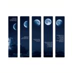 [ параллель импортные товары ] месяц. полный . нехватка рекламная закладка 5 шт. комплект половина прозрачный модный . книжка Mark PVC пластик подарок _