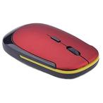 [ параллель импортные товары ] мышь супер тонкий легкий беспроводная мышь красный USB оптика тип 3 кнопка 2.4G compact мышь _