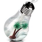 電球型 卓上加湿器 超音波式 大容量 400ml LED搭載 7色変化 静音 _