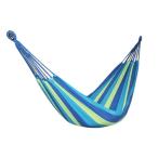 Yahoo! Yahoo!ショッピング(ヤフー ショッピング)【並行輸入品】1人用 カラフルハンモック ブルー×グリーン 190×80cm 収納袋付き ブランコ キャンプ アウトドア __