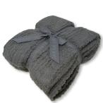 [ параллель импортные товары ]BAREFOOT DREAMS покрывало B542-43-00 THROW Slate Blue