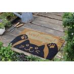  пружина коврик пружина коврик уличный вход веранда коврик wellcome коврик чёрный кошка Kuroneko кошка .. животное симпатичный 