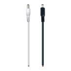 DCプラグ オス 5.5×2.1mm 導線タイプ 全2色 ケーブル コネクタ プラグ 端子 工作 パーツ 電設 バイク 音響機器 防犯カメラ