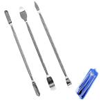 ヘラセット 3本セット ヘラ工具 修理ツール 両頭型 金属ヘラ クラフトツール スパチュラ 工具金属ヘラ 細工棒 パソコン スマホ 分解 交