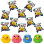 10個セット 光る レインボー バスボール 入浴剤 あひる フレッシュソープの香り